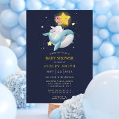 Baby-Dusche für Wale und Bunny Navy Stars Einladung