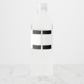 Baby-Dusche für Wasserflaschen Wasserflaschenetikett (Rückseite)