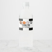 Baby-Dusche für Wasserflaschen Wasserflaschenetikett (Vorderseite)