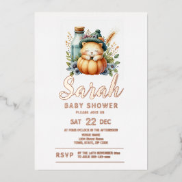 Baby-Dusche für Woodland-Tiere Folieneinladung