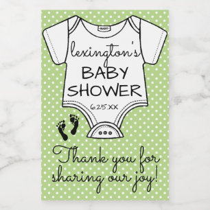 Baby Dusche Gast bevorzugen Personalisieren der Fa Lebensmitteletikett