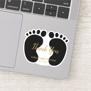 Baby Dusche Gastgeschenk vielen Dank Aufkleber