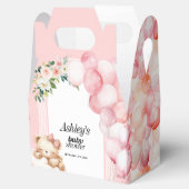 Baby Dusche Gefälligkeitsbox, rosa Bär und Balloon Geschenkschachtel (Geöffnet)