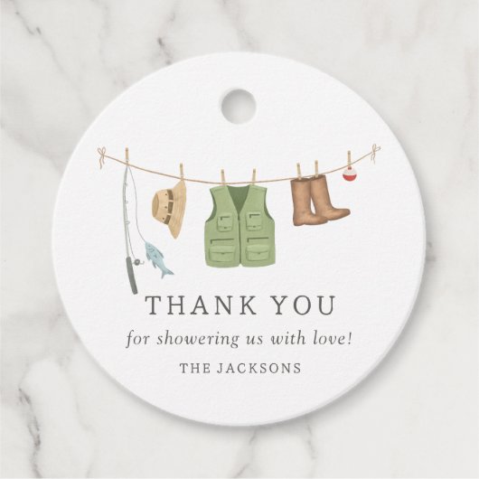 Baby-Dusche Geschenkanhänger (Vorderseite)