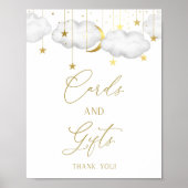 Baby Dusche Geschenke Schild, Karten und Geschenkp Poster (Vorne)