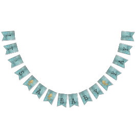 Baby Dusche Gold Dolphin Baby, Frack Banner