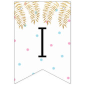 Baby Dusche Gold Flamingo Baby, Frack Banner (Erste Fahne)