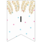 Baby Dusche Gold Flamingo Baby, Frack Banner (Dritte Fahne)