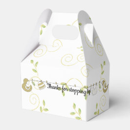Baby Dusche Golden Birds Gable Favor Box Geschenkschachtel