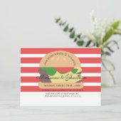 Baby Dusche GRILLEN Baby Q Backyard Hamburger Einladung (Stehend Vorderseite)