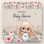 Baby Dusche Hard Kunststoff Untersetzer mit niedli (Vorderseite)