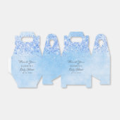 Baby Dusche hellblau Glitzer Staubjunge danke Geschenkschachtel (Ungefaltet)