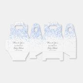 Baby Dusche hellblau Glitzer Staubjunge danke Geschenkschachtel (Ungefaltet)