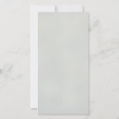 Baby Dusche Herbst blauer Bodysuit Dankeskarte (Rückseite)