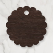 Baby Dusche Herbst blauer Bodysuit Geschenkanhänger (Rückseite)