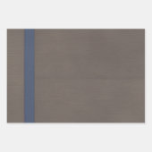 Baby Dusche Herbst blauer Bodysuit Geschenkpapier Set (Vorderseite 3)