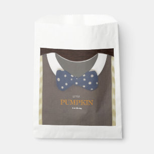 Baby Dusche Herbst blauer Bodysuit Geschenktütchen