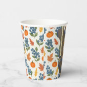 Baby Dusche Herbst blauer Bodysuit Pappbecher (Rechts)