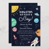 Baby-Dusche im Außenbereich per Post Einladung (Vorne/Hinten)