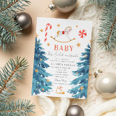 Baby-Dusche im Winter draußen kalt Einladung