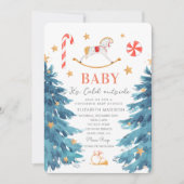 Baby-Dusche im Winter draußen kalt Einladung (Vorderseite)