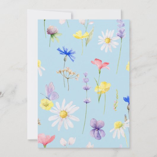 Baby Dusche Invitación Azul Spanien Einladung (Rückseite)