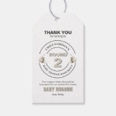Baby Dusche Knockout Danke Tag Geschenkanhänger (Vorderseite)