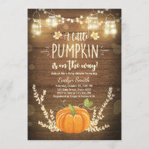Baby Dusche laden Kleine Pumpkin Fall Holz rustika