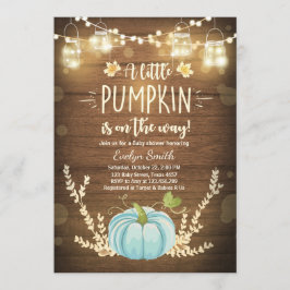 Baby Dusche laden Kleiner Pumpkin Fall Rustikaler  Einladung