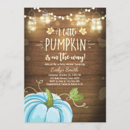 Baby Dusche laden Kleiner Pumpkin Fall Rustikaler  Einladung