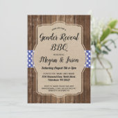 Baby-Dusche laden Paare GRILLEN ein, die Einladung (Stehend Vorderseite)