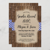 Baby-Dusche laden Paare GRILLEN ein, die Einladung (Vorne/Hinten)