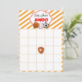 Baby-Dusche Leder Geschenk Baby Bingo Karten (Stehend Vorderseite)