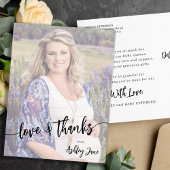 Baby Dusche Liebe und danke Foto danke Postkarte