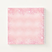 Baby Dusche Mädchen rosa Teddy Bär Blumengärtner Notizblock (Rückseite)