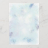 Baby Dusche Mairytale Pony Stars Blue Balloons Begleitkarte (Rückseite)