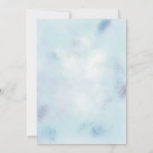 Baby Dusche Mairytale Pony Stars Blue Balloons Dankeskarte (Rückseite)