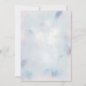 Baby Dusche Mairytale Pony Stars Pink Balloons Dankeskarte (Rückseite)