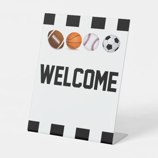 Baby-Dusche Mini Willkommensschild Sockelschild (Vorderseite)