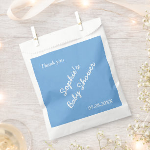 Baby Dusche Minimalistisch Blue Favor Bags Geschenktütchen