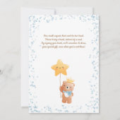 Baby-Dusche mit Buchungsanfrage Einladung (Rückseite)