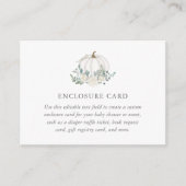 Baby Dusche mit Floral Pumpkin Begleitkarte (Vorderseite)