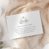 Baby Dusche mit Floral Pumpkin Begleitkarte