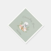 Baby-Dusche mit grünem Polar Serviette (Ecke)