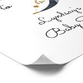 Baby Dusche Moon and Stars Begrüßungszeichen Poster (Ecke)