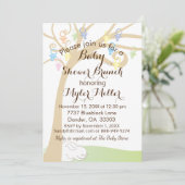 Baby Dusche Paci Bunny Einladung (Stehend Vorderseite)