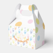 Baby Dusche Paci Bunny Gable Favor Box Geschenkschachtel (Vorderseite)