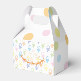 Baby Dusche Paci Bunny Gable Favor Box Geschenkschachtel