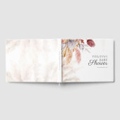 Baby Dusche Pampas Grass Tan Terracotta Gästebuch (Voll)