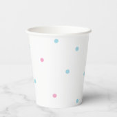 Baby Dusche Papier Cups "Gold Flamingo Baby " 8 oz Pappbecher (Rückseite)